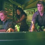 No Merchandising. Editorial Use Only. No Book Cover Usage Mandatory Credit: Photo by Snap Stills/REX Shutterstock (2129157v) Alan Tudyk, Nathan Fillion and Gina Torres Firefly - 2002